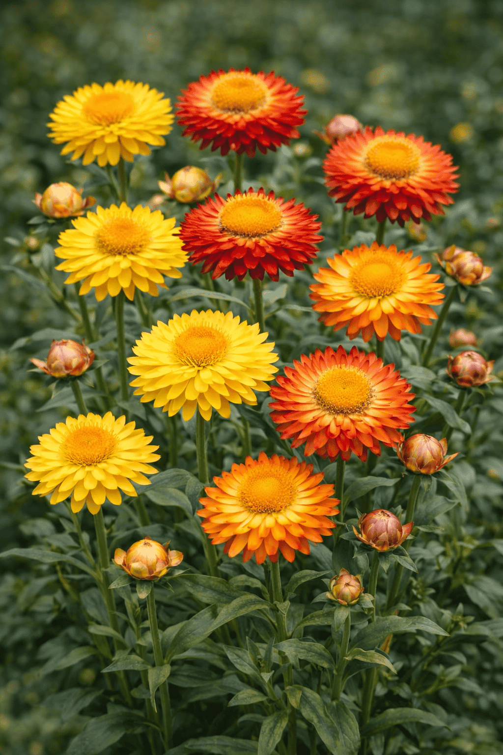 Bracteantha - Straw Flower (Yellow, Red, Orange)