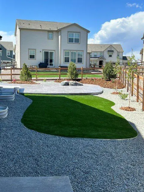 Premium artificial turf and outdoor living installation by FRSR in Colorado