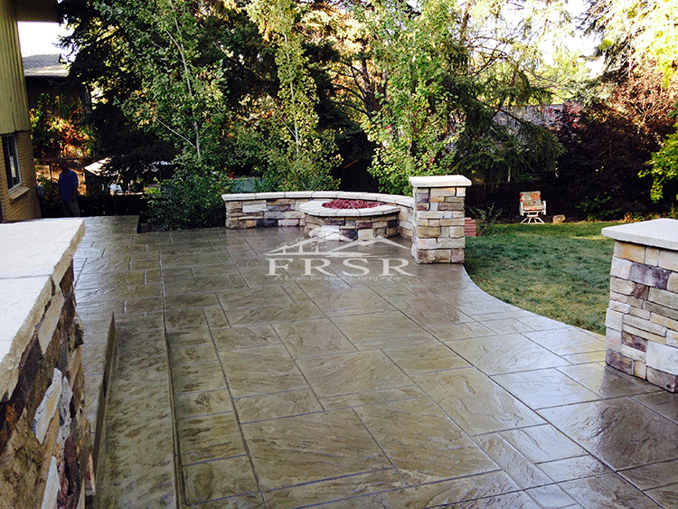 Stamped Concrete Frsr A Landscape Company, Cost Of Stamped Concrete Patio Per Square Foot