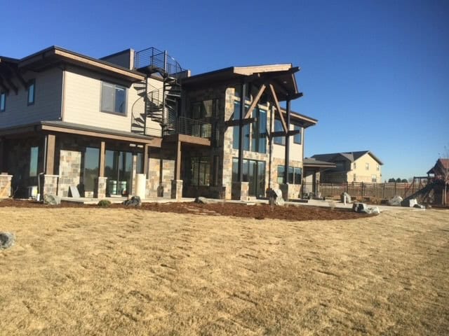 Stamped concrete patio and outdoor living space by FRSR