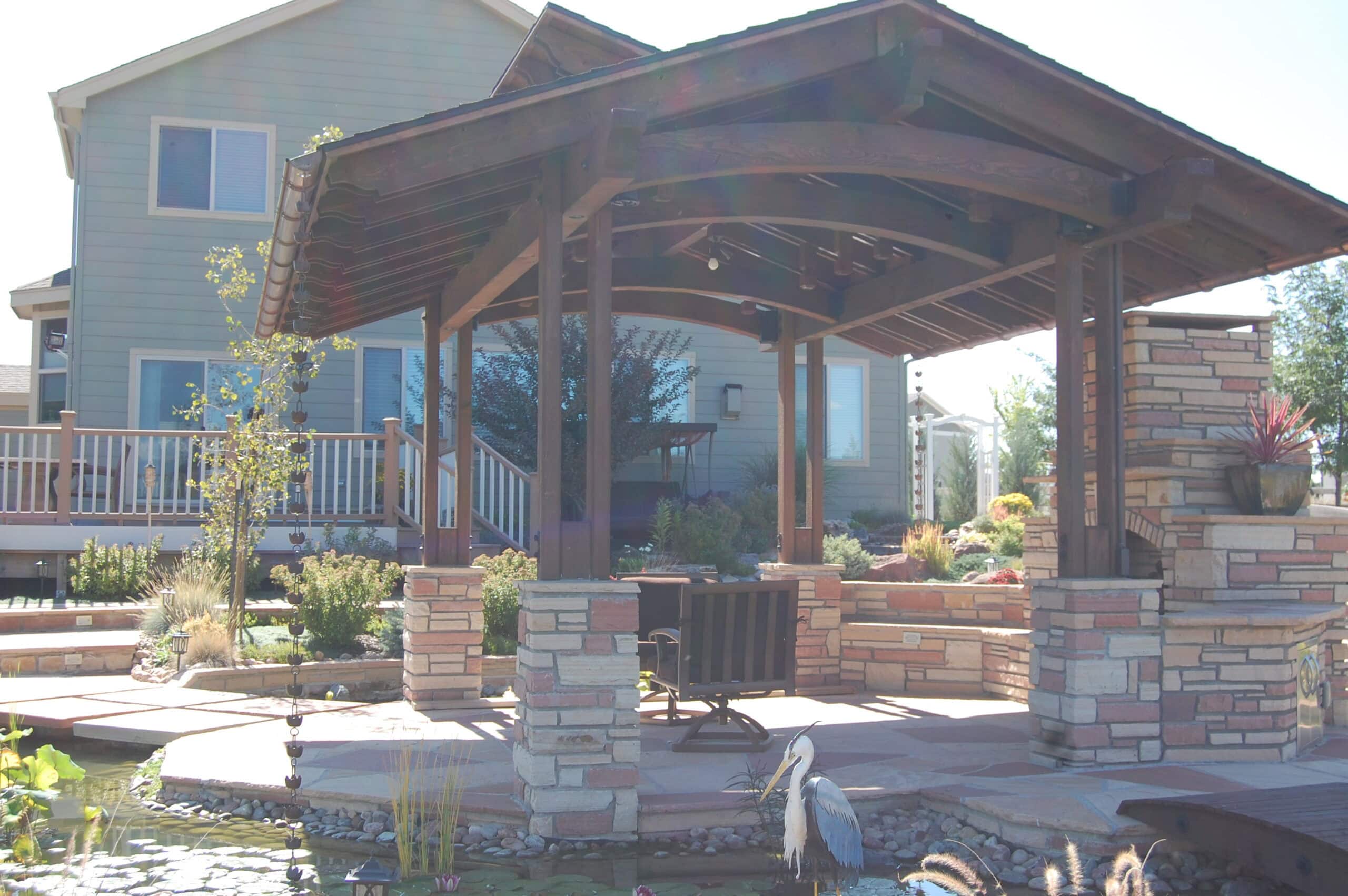 Covered patio and pergola project by FRSR in Broomfield Colorado