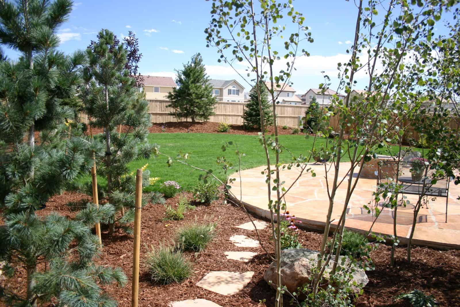 Custom landscape and hardscape project by FRSR in Colorado