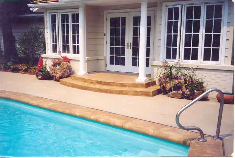 Stamped Concrete Patio by FRSR